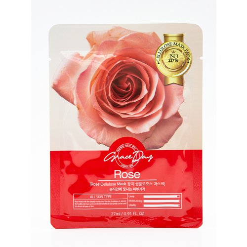 Тканевая маска Grace Day с экстрактом розы, 27 мл