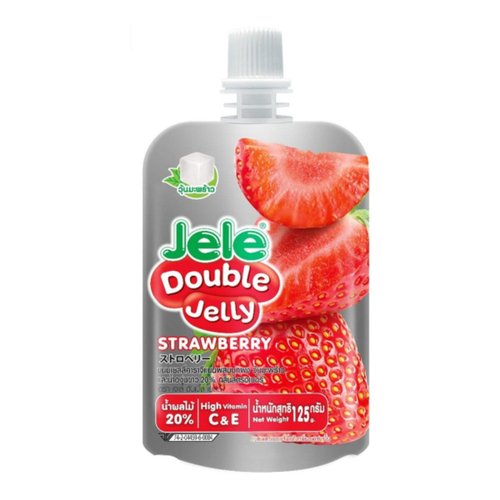 Желе Jele Double Jelly Strawberry, 125 г желе ростагроэкспорт апельсин 125 г