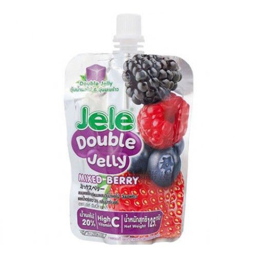 Желе Jele Double Jelly Mixed Berry, 125 г драже жевательное jelly belly арахисовое масло и желе 70 г