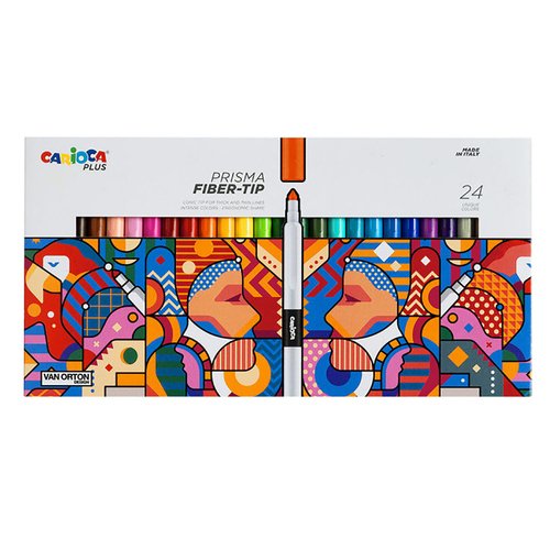 Набор маркеров для скетчинга Carioca Plus 24 цв пулевидный 1900₽