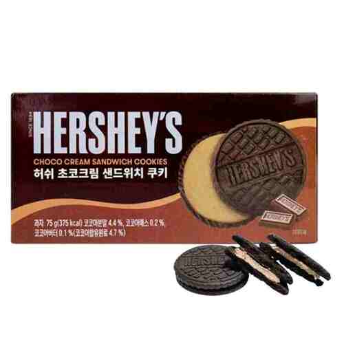 Печенье Hershey's Sandwich Шоколад, 75 г шоколадный сироп hershey s 680 мл