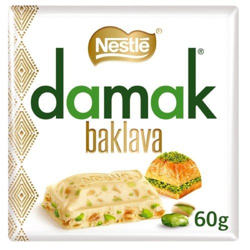Шоколад белый Nestle Damak Baklava, 60гр baklava shell shaped special turkish baklava with pistachio daily fresh pastry