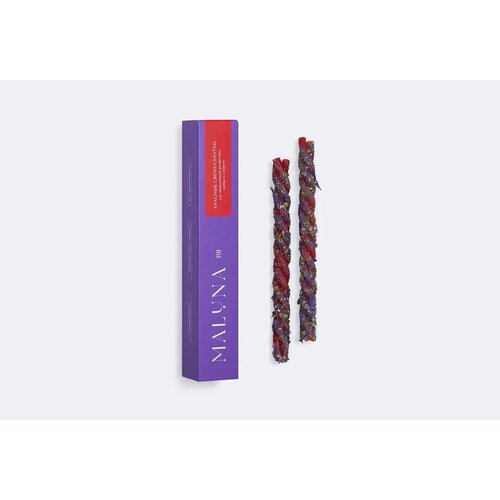 Магические свечи-скрутки красные с васильком Maluna 2 шт 480₽