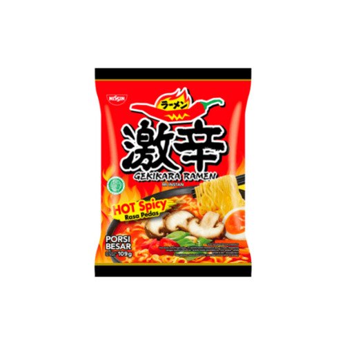 Лапша Nissin Gekikara Ramen Instant Fried Noodles Hot Spicy, 109 г
