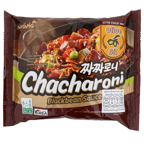 Лапша Samyang Chacharoni Ramen с корейским соусом из черной фасоли и и соевым маслом 140 г 261₽