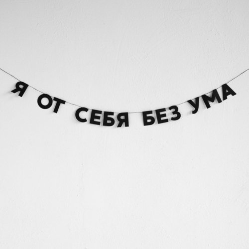 Гирлянда Я от себя без ума 770₽