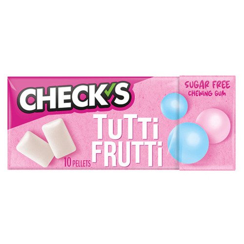 Жевательная резинка Checks Tutti Fruitti без сахара со вкусом тутти фрутти 207₽