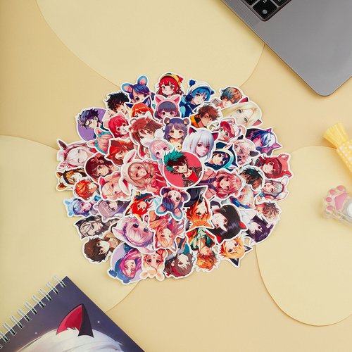 Наклейки ПВХ Meshu Neko 50 шт 240₽