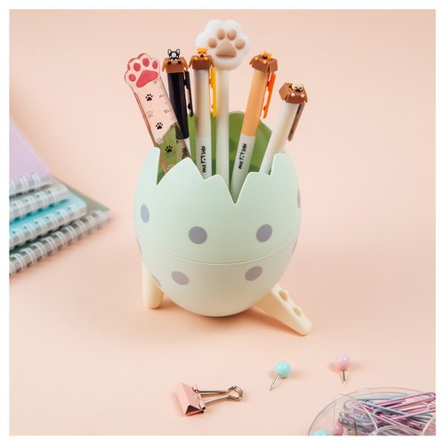 Подставка-стакан Meshu Dino aposs egg пластиковая мятная 500₽