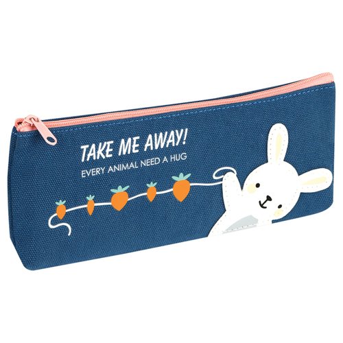 Пенал мягкий Meshu Happy rabbit 210х82х40 мм канвас 700₽