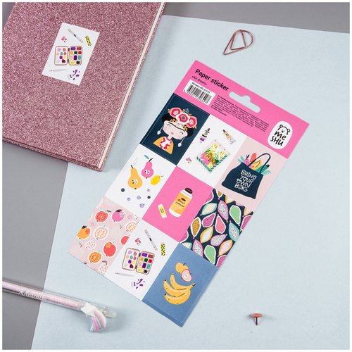 Наклейки бумажные Meshu Art dream 12х21 см 9 наклеек 40₽