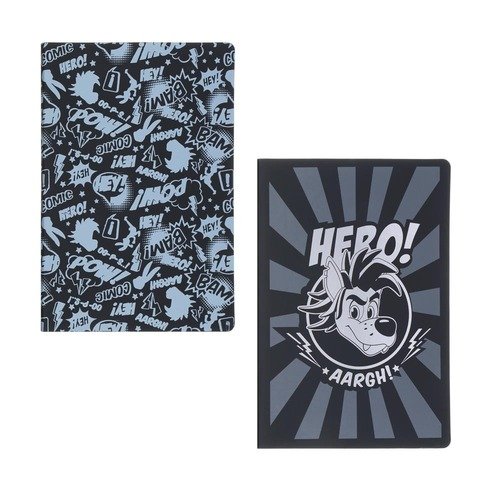 Бизнес-блокнот Ну Погоди А5 192 стр гибкая обложка искусственная кожа цветной срез закладка в ассортименте 600₽