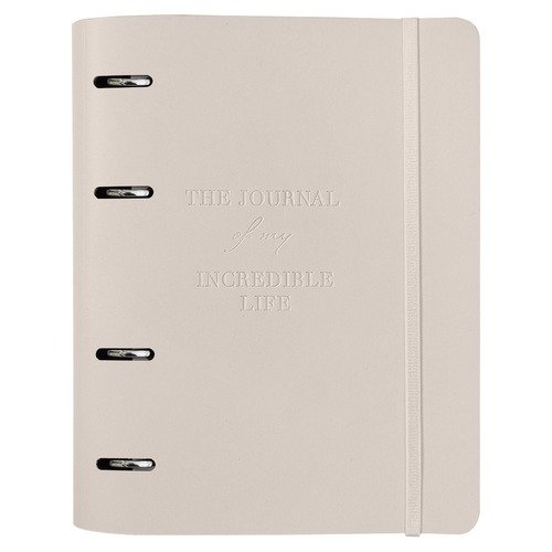 Тетрадь общая Infolio Study Journal, 175х212 мм, 120л, клетка, кольцевой механизм, бежевый