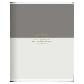 Тетрадь общая ученическая Be Smart Believe, 165х203 мм, 48 л, клетка, мягкий переплет, скрепка, алгебра