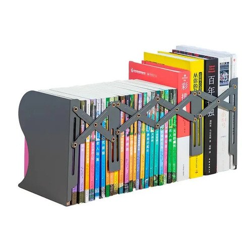 Подставка-ограничитель для книг Deli 78631BLACK 114х114х220 мм расширяемая металл черный 2400₽