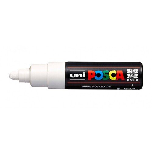 Маркер Posca PC-7M 45-55 мм пулевидный наконечник белый 800₽