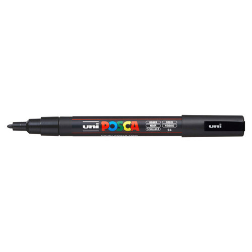 Маркер Posca PC-3M 09-13 мм пулевидный наконечник черный 530₽