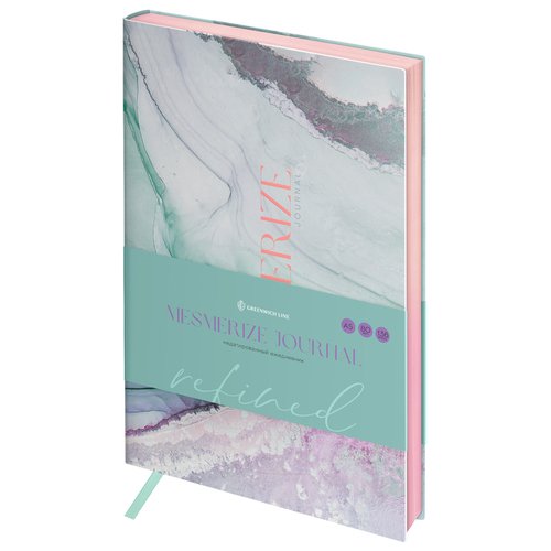 Ежедневник недатированный Greenwich Line Mesmerize journal. Refined, А5, 136л, кожзам, тонированный блок, фольгированный срез