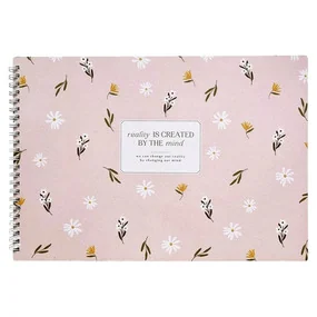 Альбом для рисования Be Smart April, 299х210 мм, 40 л, мягкий переплет, спираль, 120 г/м2, розовый