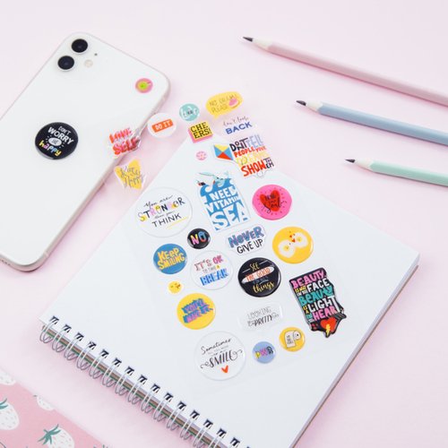 Наклейки гелевые Meshu Wise advice 10x22 см 27 наклеек 100₽