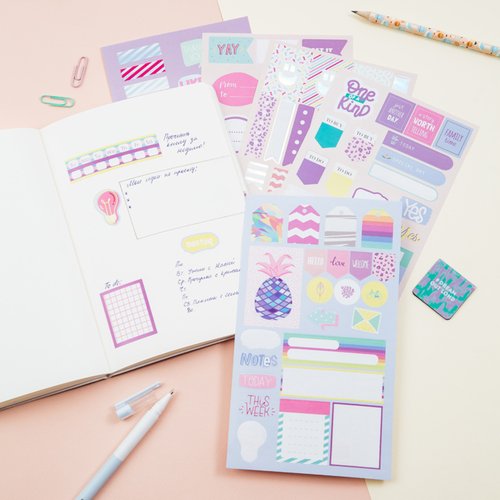 Набор бумажных наклеек Meshu Bright moment 5 шт 200₽