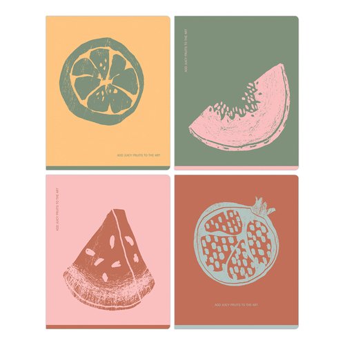 Тетрадь BG Juicy fruits 48л А5 линия с форзацем 70гм2 в ассортименте 80₽