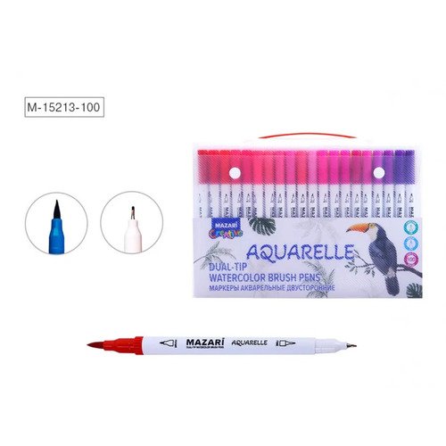 Набор маркеров акварельных Mazari Aquarelle М-15213-100 100 шт 4800₽