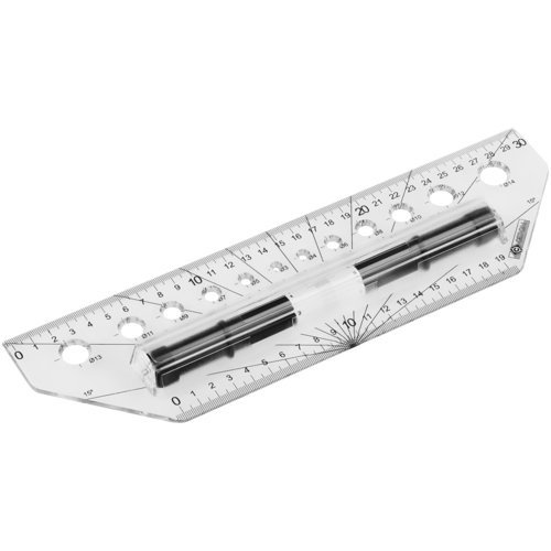 Рейсшина ArtSpace 30 см металлический ролик 530₽