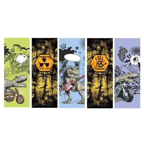 Закладки пластиковые Микс 2, 60х205 мм, 5 шт