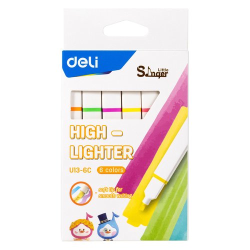 Набор текстовыделителей Deli Little Sinnger скошенный наконечник 6 цветов 440₽