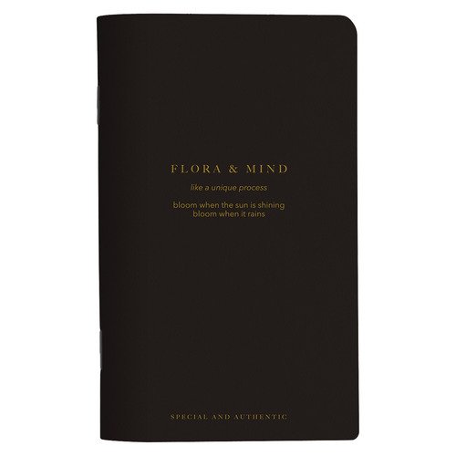 Блокнот Be Smart Flora 130х210 мм 48л линейка мягкий переплет скрепка черный 210₽