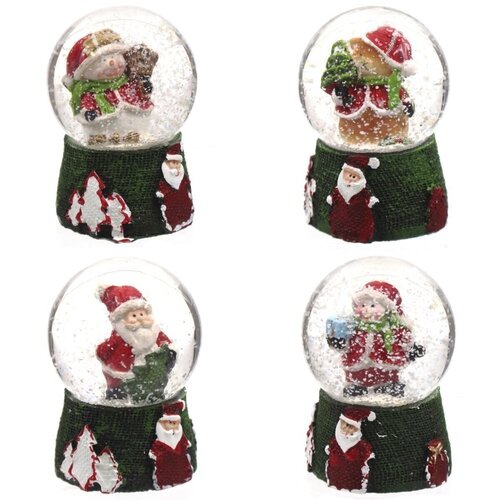 Фигурка в стеклянном шаре Remeco СантаСнеговикОленьМишка 45х45х63 см в ассортименте 722552 195₽