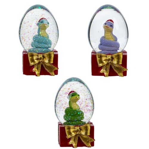 Фигурка декоративная в стеклянном шаре Remeco Змея D45 см 4х45х75 см в ассортименте 812910 195₽