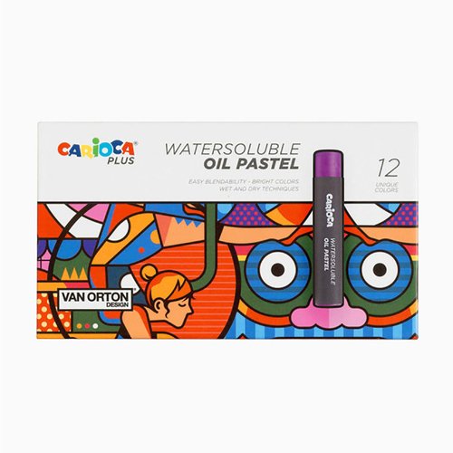 Набор водорастворимой масляной пастели Carioca Plus 12 цветов 800₽
