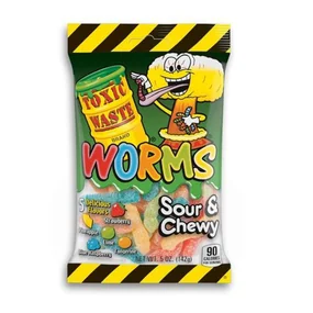 Жевательный мармелад Toxic Waste Worms, 142 г