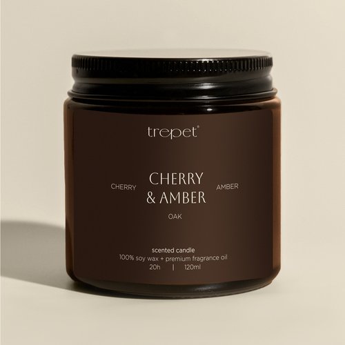 Свеча ароматическая Dark Вишня и амбра, 120 мл