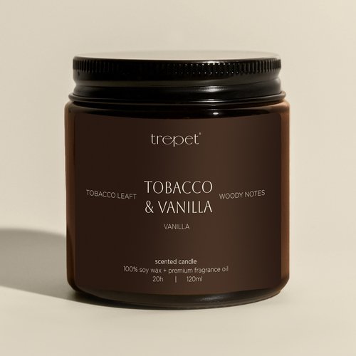 Свеча ароматическая Dark Табак и ваниль, 120 мл