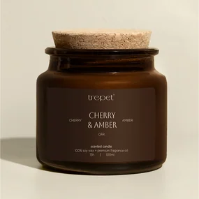 Свеча ароматическая Brown Вишня и амбра, 100 мл