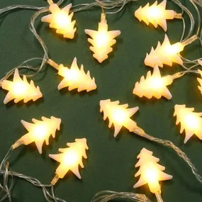 Гирлянда электрическая Сноу Бум насадка Матовая елочка 5м, 20LED, шампань, постоянное свечение, 220В