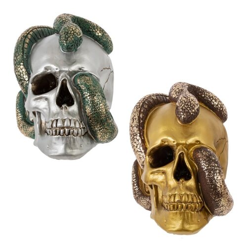 Копилка Remeco Череп со змеей 23х16х18 см в ассортименте 808146 895₽