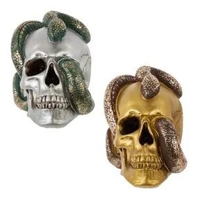 Копилка Remeco Череп со змеей, 23х16х18 см, в ассортименте 808146