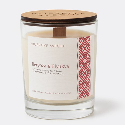 Свеча ароматическая Russkiye Svechi Берёза и клюква 200 мл 1890₽
