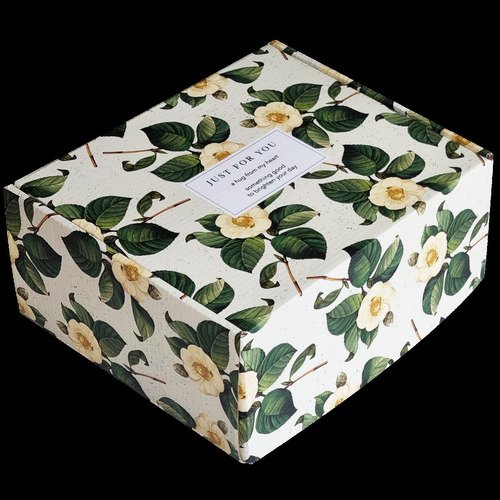 Коробка подарочная картон с ламинацией 230х260х120 мм Коллекция Flora камелия 530₽
