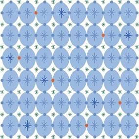 Упаковочная бумага, Be Smart, 70х100 см, Коллекция Fairy tale, снежинки