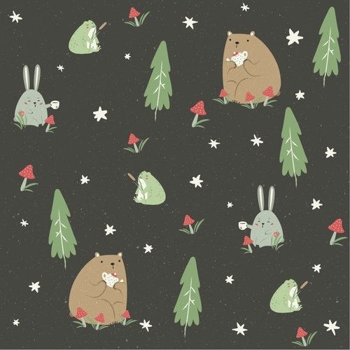 Упаковочная бумага Be Smart 70х100 см Коллекция Forest елочки 150₽