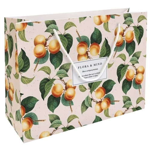 Пакет бумажный подарочный Be Smart 36х26 см Коллекция quotFlora quot персики 250₽