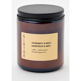 Ароматическая свеча Грейпфрут и мята, 240 гр