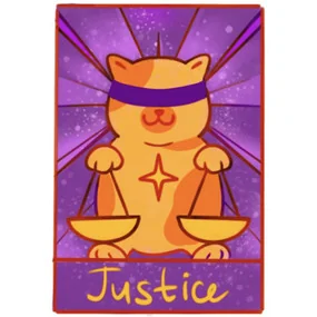 Стикер объемный Esterum Таро Справедливость