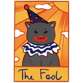 Стикер объемный Esterum Таро Шут