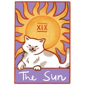 Стикер объемный Esterum Таро Солнце